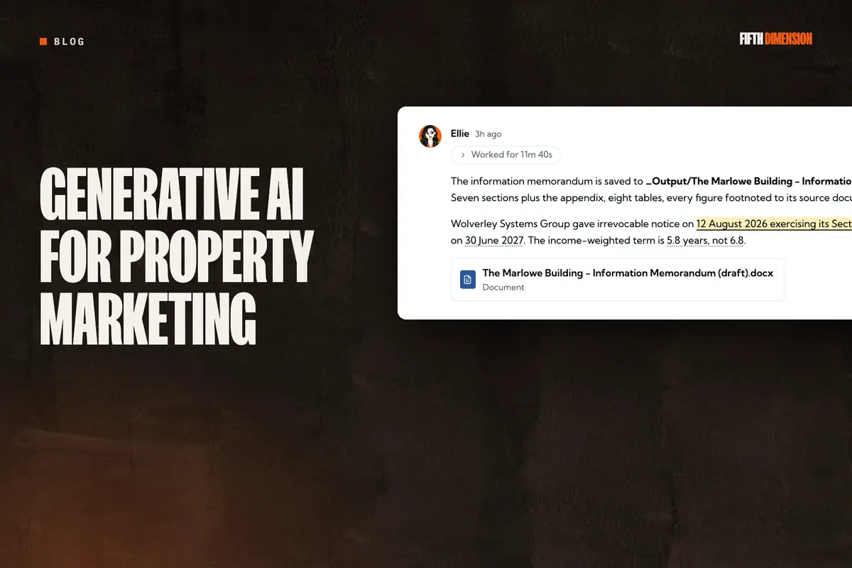 Editorial cover for “Generative AI for Property Marketing”